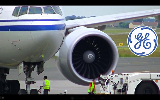 【原声大碟】GE90-115B启动 国航波音777-300ER巴黎戴高乐机场推出开车