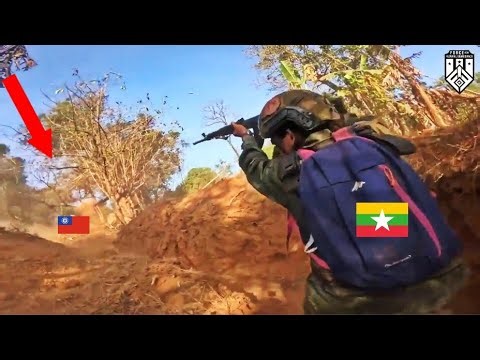 Combat in Myanmar (Gopro)