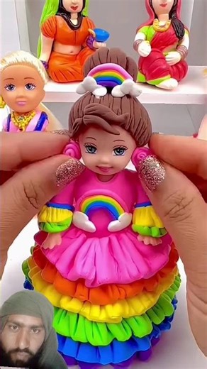 28 how to make miniature doll with polymer clay #craft #doll #claydoll #handmadedoll #replicadolls