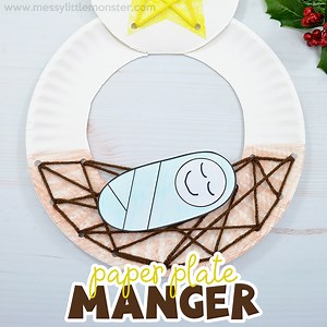 Baby Jesus in a Manger Nativity Craft