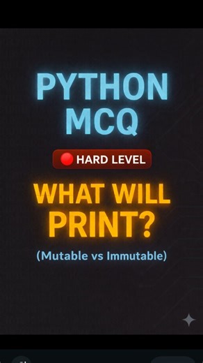 Logic Beat on Instagram: "Comment your answer Follow @logicbeat_vr . . . #foryoupage #fypage #fyp #learnpython #pythonreels #developerlife #programmingdaily #pythontricks #debugging ##coder #dsa #problemsolving #artificialintelligence #datascience #boostmyreels #follow4follow #reeitfeelit #logicbeat"