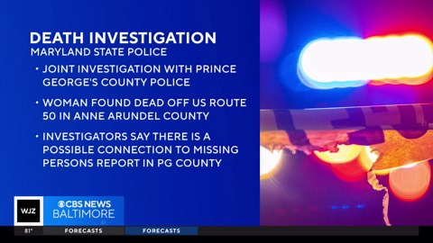Police investigating possible connection of body found and missing Maryland woman