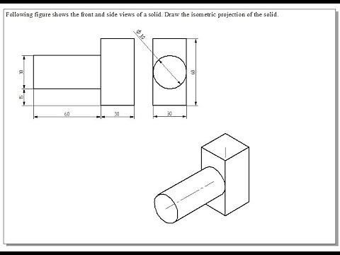 Example 28 on Isometric Projections