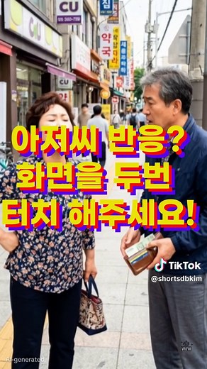 아줌마 지갑 떨어뜨렸어요 — 웃긴 사연 쇼츠