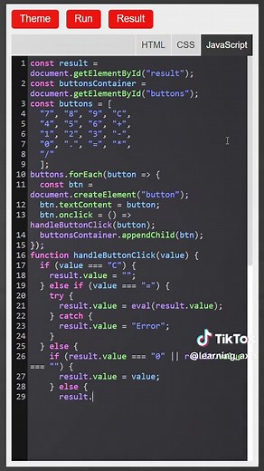 Calculator | HTML CSS JavaScript #fyp #coding #fypシ゚viral🖤tiktok #fypシ #fyppp #fypシ゚ #fypシ゚viral #fypツ #htmlcss #foryoupage #fypp #foryoupag