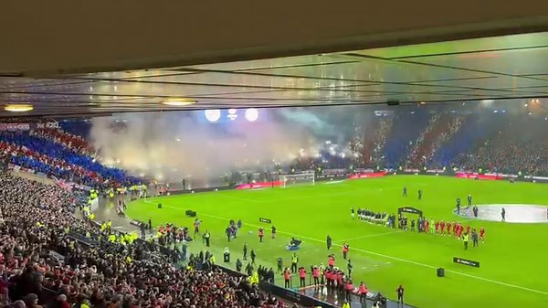 Rangers fans display at Hampden today | Scottish Football Away Days