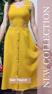 Yellow summer dress! ✨️ For Your Orders Contact Us On WhatsApp: 96176433813 96181908074 🚚 Delivery fees 3$ all over Lebanon Website: www.cotlinelb.com #cotline #fashion #style #lebanon #worldwideshipping #onlineshop #clothes #womenstylefashion #newcollection #offers | Cotline