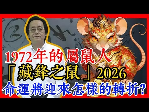 Rat (Chinese Zodiac): Born in 1972, you are a "Hidden Sharpness Rat." What kind of turning point ...