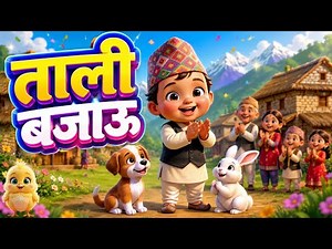 🐰Tali Bajou ताली बजाउ बाल गीत | Nepali Rhymes for Kids | New Nepali Kid Song Tali Bajau ‪‬