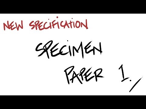 AQA Chemistry New AS Specimen Paper 1