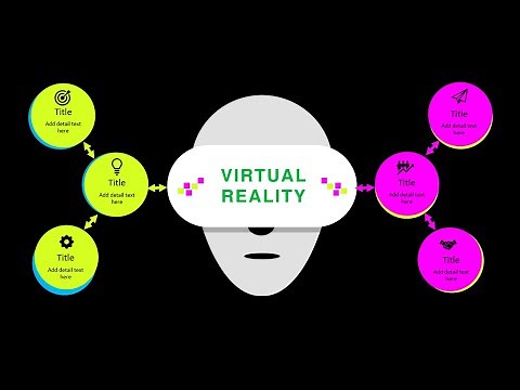 VR (Virtual Reality) Infographic Slide in PowerPoint. Tutorial No. 920
