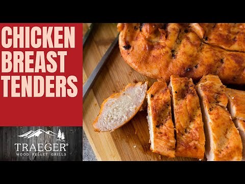 Chicken breast on Traeger Grill - smoke chicken tenders - Traeger chicken