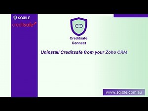 Uninstall Creditsafe Connect from Zoho CRM