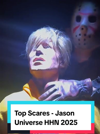 We couldn't just choose one top scare from HHN Hollywood's 2025 JASON UNIVERSE House, so we picked our top 3. This house was inventive with their scares and we hope that it's a trend we see more of in the future! @Halloween Horror Nights #hhn #halloweenhorrornights #fridaythe13 #hauntedhouse #horrortok