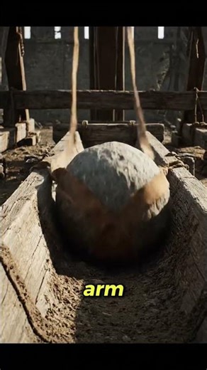 The Gravity Trick That Made Trebuchets Unstoppable #history #medieval #siege