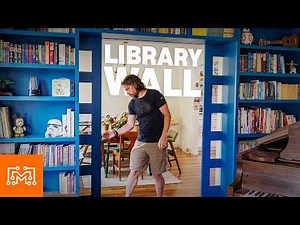 Hiding Sliding Doors Behind a Custom Library Wall