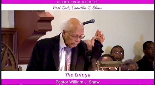 ❤️ Last night, I had the privilege of watching the funeral service of Mrs. Camellia L. Shaw, the beloved wife of Dr. William J. Shaw, a distinguished pastor of the White Rock Church in Philadelphia, Pennsylvania, and former president of the National Baptist Convention, USA. ❤️ Their nearly 70-year marriage was a shining testament to the power of love and commitment, and witnessing Dr. Shaw's heartfelt eulogy was a deeply moving experience. ❤️ As my wonderful wife, Courtney R. Franklin, slept pea