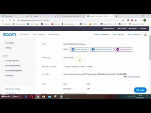 Zoom pianificare una riunione