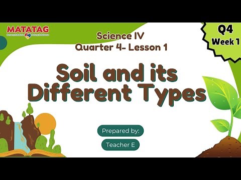 Science 4- Quarter 4- Week 1- Soil and its Different Types (MATATAG Curriculum)