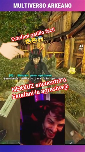 NEXXUZ and ESTEFANI LA ​​AGR3SIV@ 🤯😂 #nexxuz #arkeanos #nexxuzhd