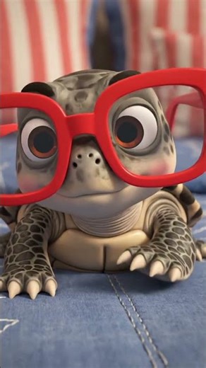 Talking Turtle Fun | Cute Turtle Voice Saying “Peek a boo”..#englishstory#fun#short