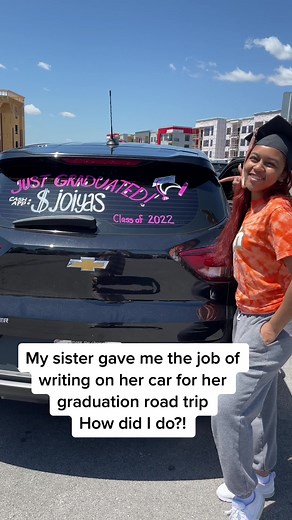 Graduation Car Window Writing Ideas for Your College Graduation Road Trip