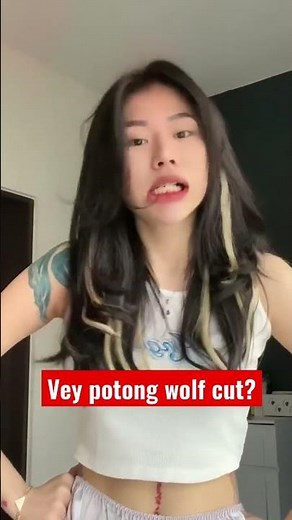 Rambut vey Wolfcut? #shorts #youtube #veyrubyjane