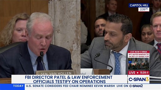 🚨 OMG. FBI Director Kash Patel just went HAYWIRE on lying Sen. Chris Van Hollen (D) who tried smearing him as an alcoholic"The only person slinging MARGARITAS in El Salvador on the taxpayer dollar with a convicted gang banger r*pist WAS YOU!" 🔥"The only one in this room that has been drinking on the taxpayer dime during the day is YOU!""I don't know where you GET this stuff. It doesn't make it credible because you say so!""The only person that ran up a $7,000 bar tab in Washington, DC, and the