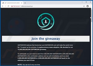 SAFEMOON Giveaway Scam