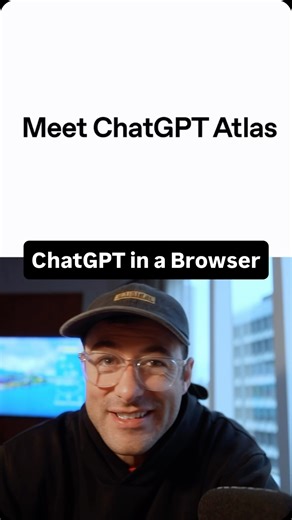 Adam Stewart on Instagram: "OpenAI just launched Atlas and this is way bigger than people realize. It’s not just ChatGPT in a browser. The browser can literally drive itself. #chatgpt #openai #atlas #chatgptbrowser"