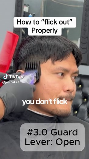 How to Flick Out Properly on a Taper Haircut