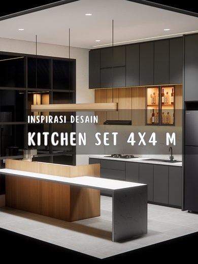 Inspirasi Desain Kitchen Set 4x4 Meter