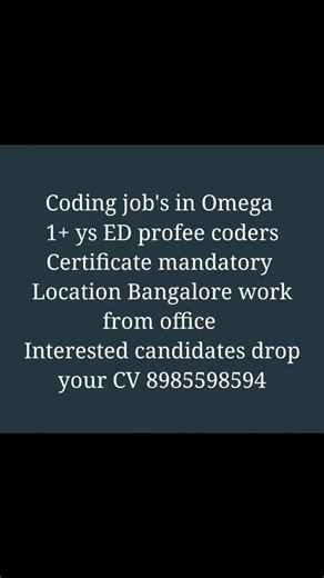 Medical Coding Jobs in Bangalore | Omega Hiring | ProFee & ED coder#MedicalCodingJobs#cpc#aapc#ahima