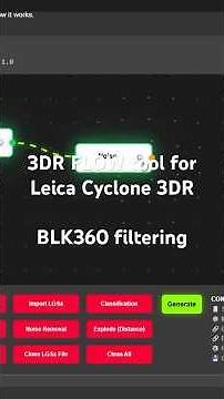 Leica Cyclone 3DR and Automated processing point cloud with 3DR Flow. 2D Plan Generation. #BLK360