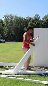 Xcel is onto the next 🏃🏽 #fence #fyp #fenceinstallation #xcel #vinylfence