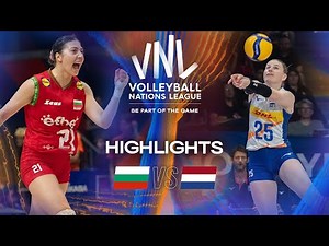 Bulgaria 🇧🇬 vs. Netherlands 🇳🇱 - Highlights | Week 1 | Women's VNL 2025