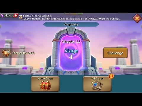 Lords mobile Vergeway chapter 11 stage 4