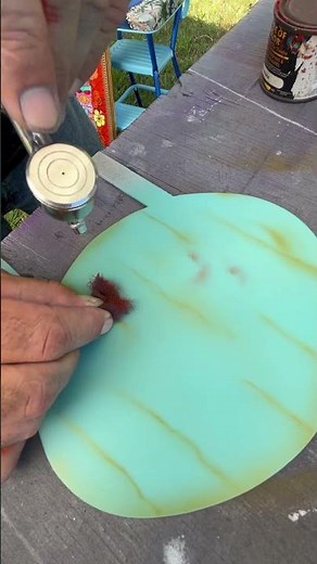 Airbrush quick tip - rust/patina effect #airbrush #custompaint #airbrushtips