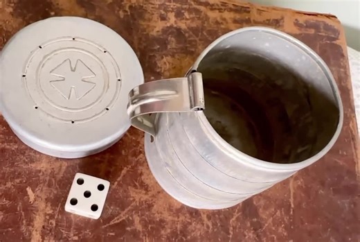 Antique Hero Folding Cup – 1912 Patented Tin Travel Cup With Lid & Vented Cross – Free Shipping to Most Areas - Etsy