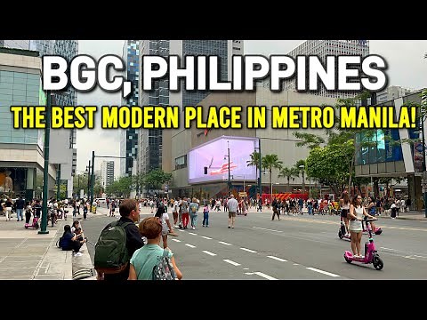 🇵🇭 BGC, PHILIPPINES | 1 HOUR Walking Tour in the BEST MODERN Area/District of Metro Manila!
