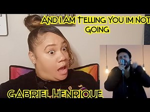 Reacting To Gabriel Henrique - And i Am Telling You Im Not Going - Cover #gabrielhenrique #brazil