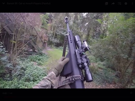 Using a Barrett 50. Cal 🤩 #fyp #airsoft