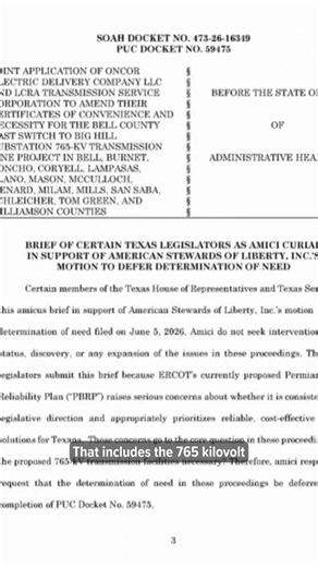 Texas lawmakers file amicus brief calling for pause on transmission line projects