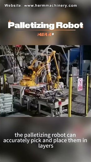 Turnkey Feed Palletizer Robot | Fully Automated Bag Stacking #roboticpalletizer