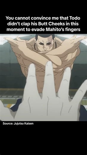 Todo clapping his cheeks 🍑 #jujutsukaisen #jjk #todo #memes #jujutsukaisenedit #anime #shorts