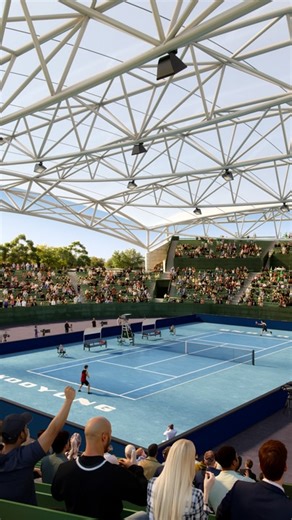Step inside the new masterplan redevelopment of the Kooyong Tennis Centre