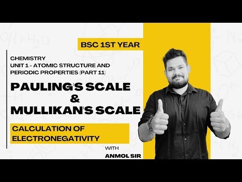Pauling's scale & Mullikan's scale for electronegativity @Catalyst5197 