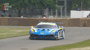 Ferrari 488 Challenge EVO full throttle run at Goodwood Hillclimb captures pure race sound