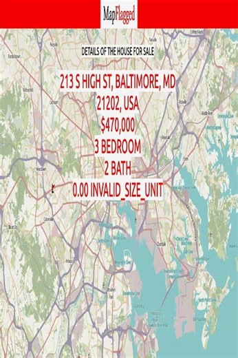 MD,US | Buy house at 213 S HIGH St, Baltimore, MD 21202, USA | Baltimore, USA | MapFlagged