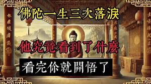 佛陀一生三次落淚，他究竟看到了什麽？看完你就開悟了！
